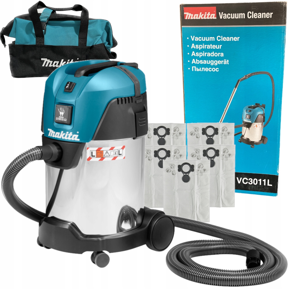 Makita VC3011L 1000 W priemyselný vysávač